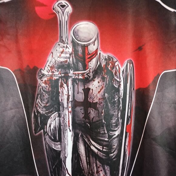 2 Knights Templar Adult Sz Sm T-Shirt Warrior Of Christ‎ Cross Graphic Lot Of 2 - Picture 3 of 16